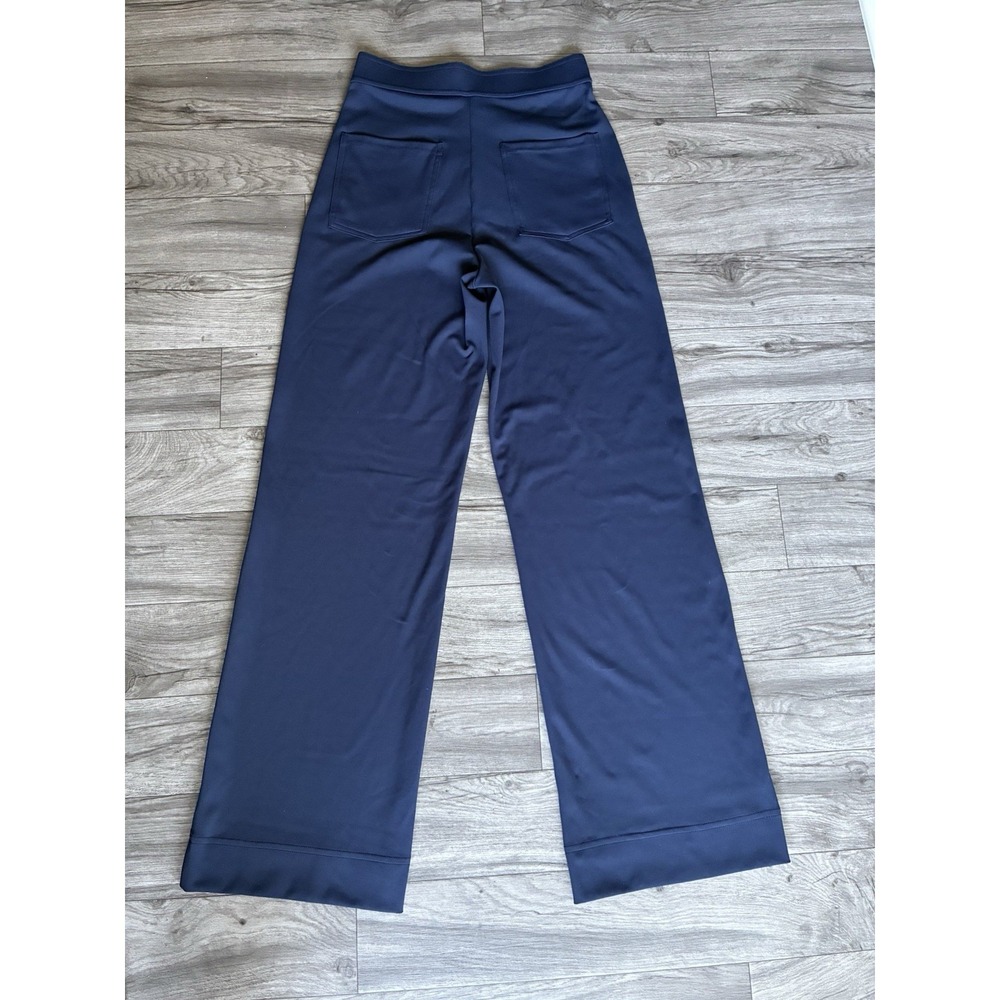 Halara XS Petite Wide Leg High Waist Navy Stretch Pants Button Front NWT - Picture 3 of 16